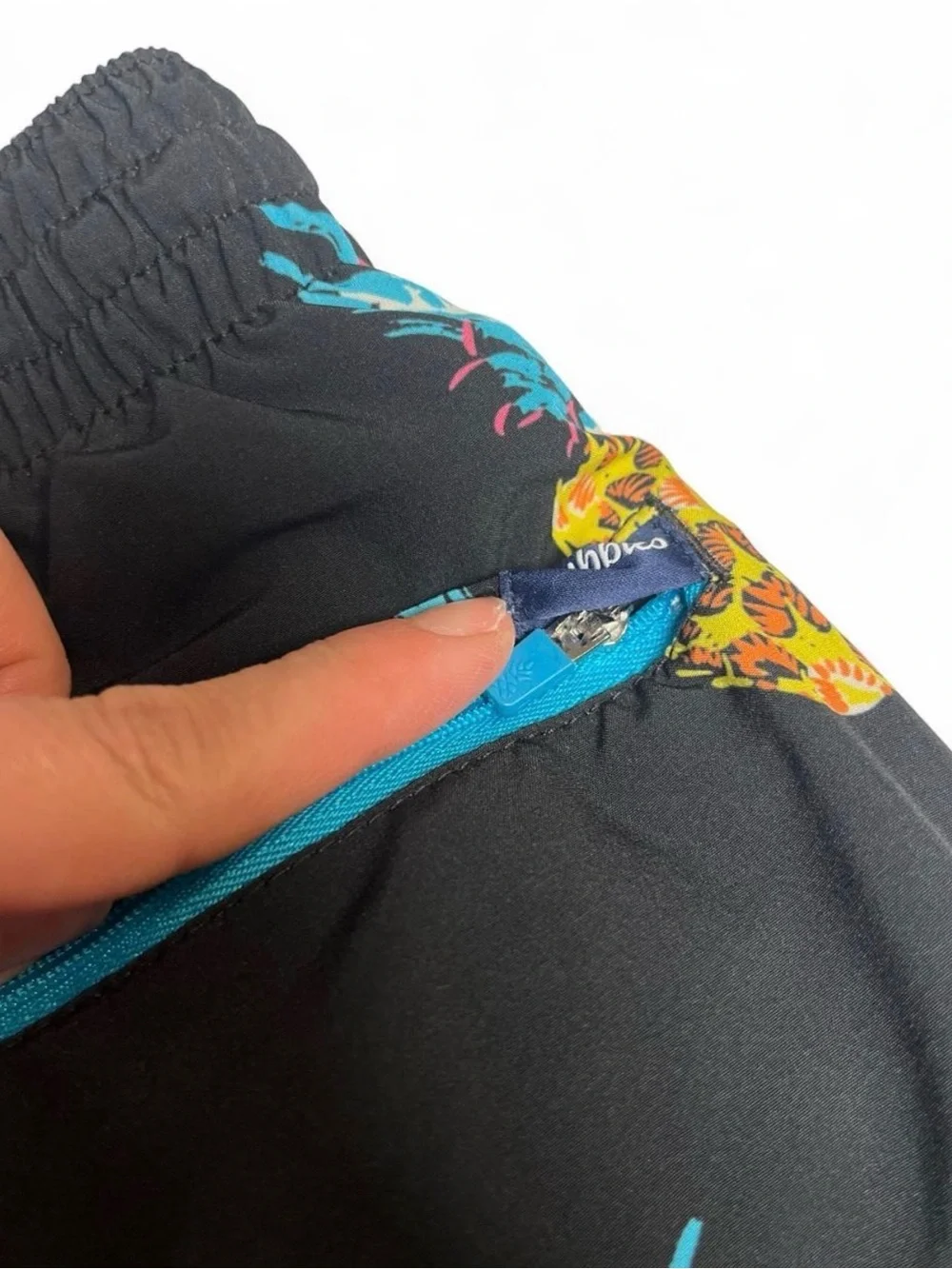 chubbies Black Swim Shorts with Pineapple Accent